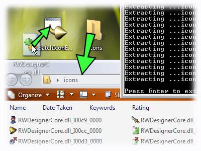 Screenshot for Batch Icon Extractor 1.0
