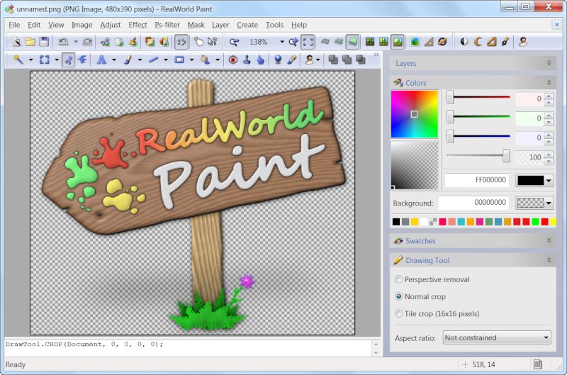 Click to view RealWorld Paint 2011.1 screenshot