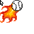 flaming baseball.cur