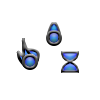 blue glass cursors