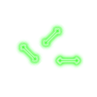 Green Neon Laser Glow Simple Stylish Cursors