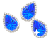 Blue Sapphires in Diamonds