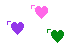 Colored Hearts