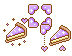 Purple Kawaii Heart Cheesecakes!