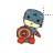 Captain America kawaii left select.cur