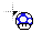 blue mario mushroom.cur Preview