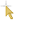 Gold mouse pointer.cur Preview