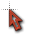 transparent red and shadow cursor.cur