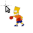 bart boxing.cur Preview