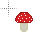 Amanita muscaria mushroom- cursor.cur