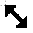 DiagonalResizeThickBlack.cur Preview