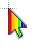 Rainbow Arrow.cur Preview