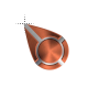 Bronze Cross Pin Circle.cur 200% version