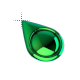 Emerald Eyeball Pin.cur 200% version