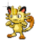 Pokemon Meowth Pixel--cursor--SweezyCursors.cur HD version