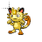 Pokemon Meowth Pixel--cursor--SweezyCursors.cur Preview