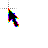 neon rainbow cursor.cur Preview