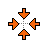 Orange Crosshair Link Select.cur Preview