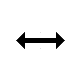 Meyerholtian Black Horizontal Resize.cur 200% version