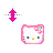 Hello Kitty vertical resize.cur