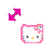Hello Kitty diagonal resize 2.cur