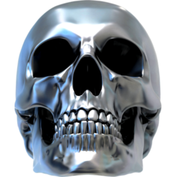 Silver Skull Icon