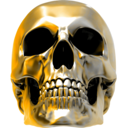 Gold Skull Icon