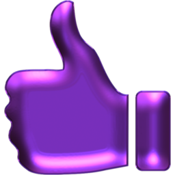 Thumb S Up Purple 2 Icon