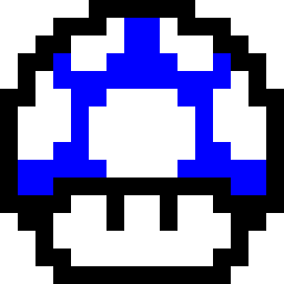 Blue Mushroom Icon