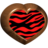 Heart Zebra Wood - Red.ico Preview