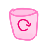 Pink bin Empty.ico Preview