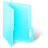 Windows 7 Folder Cyan.ico Preview