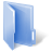 Windows 7 Folder Dark Normal Blue.ico Preview