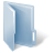 Windows 7 Folder Gray-Blue.ico Preview