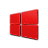 Windows 10 Red.ico Preview