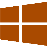 Windows 9 Dark Orange.ico Preview