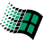 Windows 95 Dark Teal.ico Preview