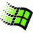 Windows 95 Heavy Green-Yellow.ico Preview