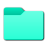 WIndows 11 Folder Green-Cyan.ico Preview