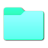 WIndows 11 Folder Lighter Light Teal.ico Preview