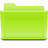 Semitransparent Open Folder Green-Yellow.ico Preview