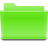 Semitransparent Open Folder Heavy Green-Yellow.ico Preview