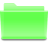 Semitransparent Open Folder Light Green.ico Preview