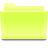 Semitransparent Open Folder Light Green-Yellow.ico Preview