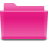 Semitransparent Open Folder Pink-Red.ico Preview