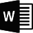 Word 2016 Black.ico Preview