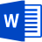 Word 2016 Dark Blue.ico Preview