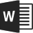 Word 2016 Dark Gray.ico Preview