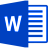 Word 2016 Darker Blue.ico Preview