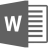 Word 2016 Gray.ico Preview